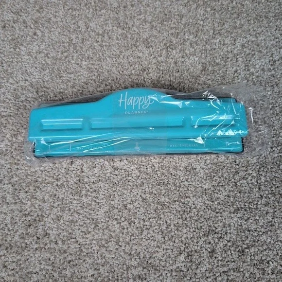 Happy Planner Classic Paper Punch 9 Hole Teal Disc Bound System - Picture 5 of 6
